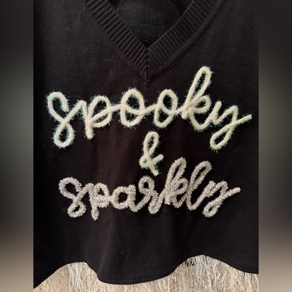 Queen of Sparkles Spooky & Sparkly sweater tank - Picture 3 of 5